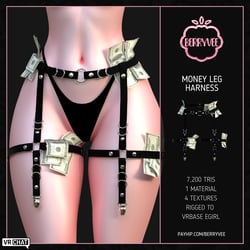 MONEY LEG HARNESS | RIGGED | VRCHAT ASSET
