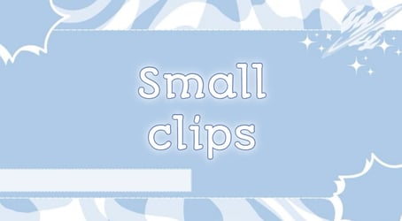 Small video clips (AVATAR ALTERNATIVE)