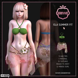 ISLA SUMMER FIT | RIGGED | VRCHAT ASSET
