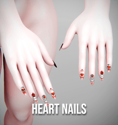 Heart Nails