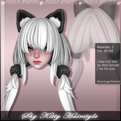 Shy Kitty Hairstyle ♡ [Commercial Use]