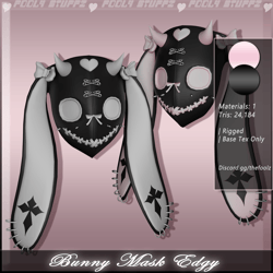 Bunny Mask Edgy ♡ [Commercial Use]