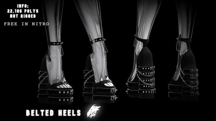 belted heels