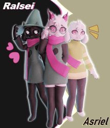 Ralsei and Asriel - PC/QUEST