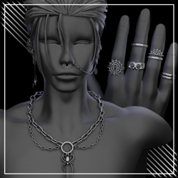 ARACHNID: Spider Piercing and Ring Set