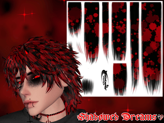 Bloody Hair (Cicieaa Halloween Hair Texture)