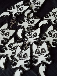 Printed waggy tail keychain