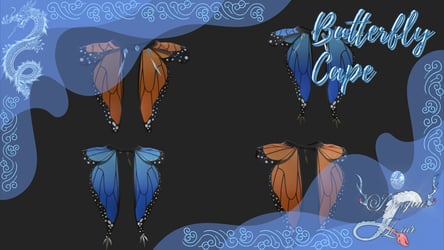 Butterfly Cape - COMMISSIONED ITEM