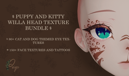 𝓟𝓾𝓹𝓹𝔂 𝓪𝓷𝓭 𝓒𝓪𝓽 𝓦𝓲𝓵𝓵𝓪 𝓗𝓮𝓪𝓭 𝓣𝓮𝔁𝓽𝓾𝓻𝓮 𝓑𝓾𝓷𝓭𝓵𝓮 （ＦＲＥＥ ＷＩＴＨ ＣＯＤＥ）