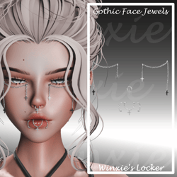 Gothic Face Jewels ♡ VRChat Asset
