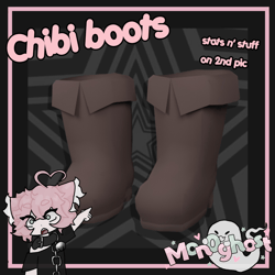 𐙚Chibi boots꩜ .ᐟ