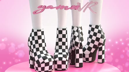 Checker Ankle Boots