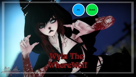 Wyla The WhereWolf (PC/QUEST- VRCFT - AFFORDABLE)
