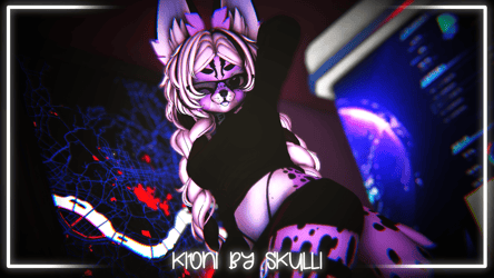 //★ Kioni [PC+QUEST+OPTI] [SPS/FT] - VRChat Furry Avatar