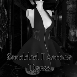 ★ ⋮ Studded Leather Dress by nemuvrc ⸝⸝