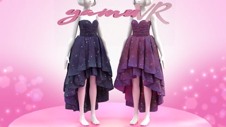 High-Low Galaxy Dress