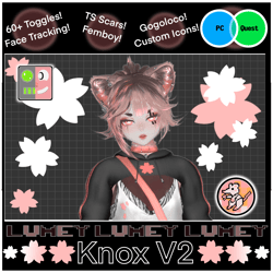 Knox V2 (Femboy) [PC & QUEST] [VRCFT]