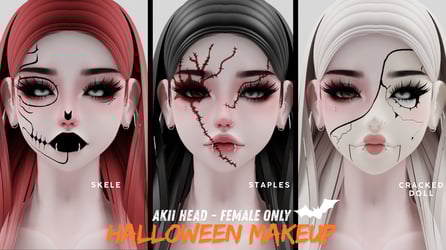Halloween Makeup 11 Pack Akii Head - Female only