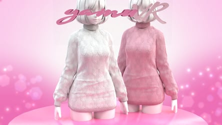 Knitted Turtleneck Dress