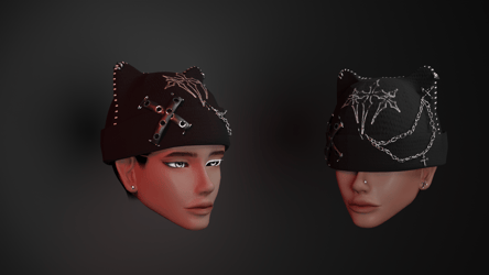 Grunge Cat Ear Beanie