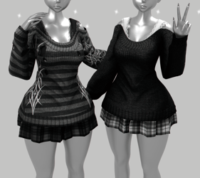 ₊˚ Cottage Outfit - ZinFit, E-girl, Anime Bases, Vrchat assets ˚₊