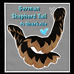 German Shepherd Tail//Vrchat asset