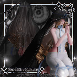 📿 Our Fair Priestess 📿 Lace Veil 📿Any base 📿