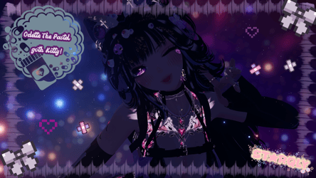 Odette The Playful Pastel Goth Kitty!