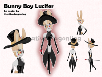 Bunny Boy Lucifer | VRChat Avatar | Quest Compatible