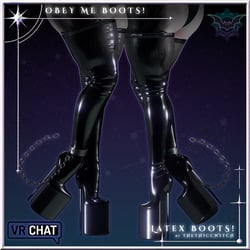 Obey Me! | Extreme Heel Latex Boots