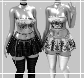 ₊˚Kitty Cat Outfit - ZinFit, E-girl, Anime Bases, Vrchat assets ˚₊