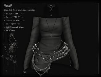 Studded Top and Accessories