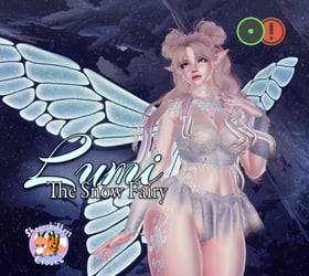 Lumi the Snow Fairy - with Gogo Loco & Optimized Version (PC) | VRChat Winter Fairy Avatar