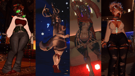 Holly | Holiday Furry Spaniel VRCHAT Avatar | PC & VRCFT