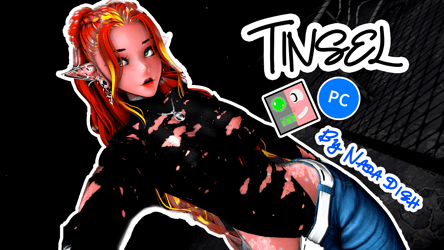 Tinsel Christmas Elf Girl (Face Tracking, PC Only)