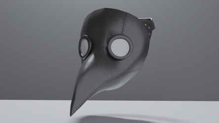 Plague Doctor mask (3D Model asset)(Commercial license)
