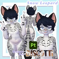 Snow Leopard Texture for Biscotti