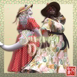 Mamagen Summer Dress and Hat (VRChat Asset)