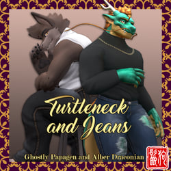 Papagen and Draconian Turtleneck and Jeans (VRChat Asset)