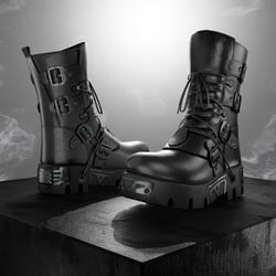 OD Boots Combat | Rangers Techwear | Shoes | 3D Asset | Commercial/Personal License