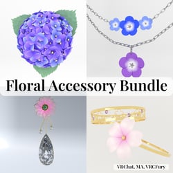 VRChat Floral Accessory Bundle