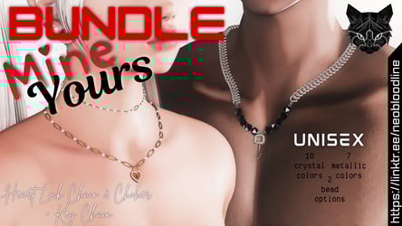 [ BUNDLE ] 🔐 Mine & Yours - Lock + Key Set (unisex)