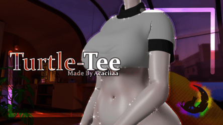 Turtle-Tee | Turtleneck Cropped T-shirt (Nitro Free)