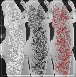 Delicate Rose Tattoos