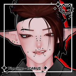 ✦ PIERCINGS SET ✦ ICARUS ✦ FREE