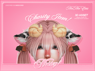 CHARITY Moomoo Ears by Nessy!