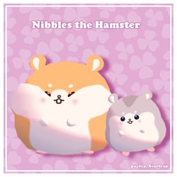Nibbles the Hamster VRC Asset (Follower + Plush)