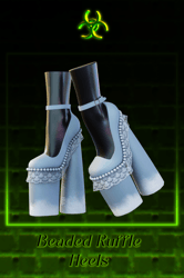 {W.2} Beaded Ruffle Heels