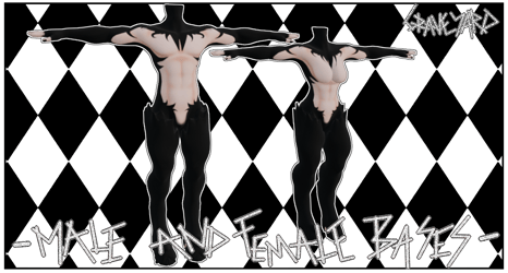 Hooved Male & Female Bases