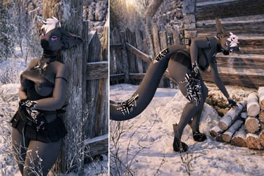 { glitch goth } Celesta texture foxiepaws